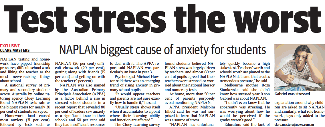 Test stress the worst